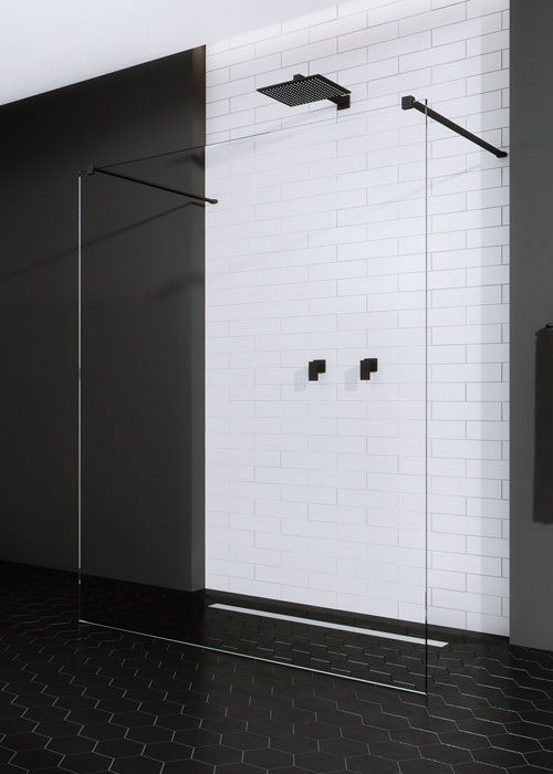 Radaway Modo New Black I 160 Walk-in zuhanyfal