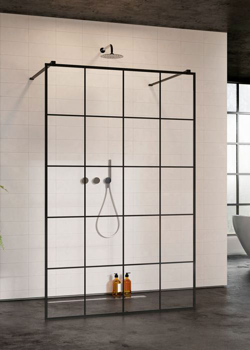 Radaway Modo New Black I 130 Factory Walk-in zuhanyfal