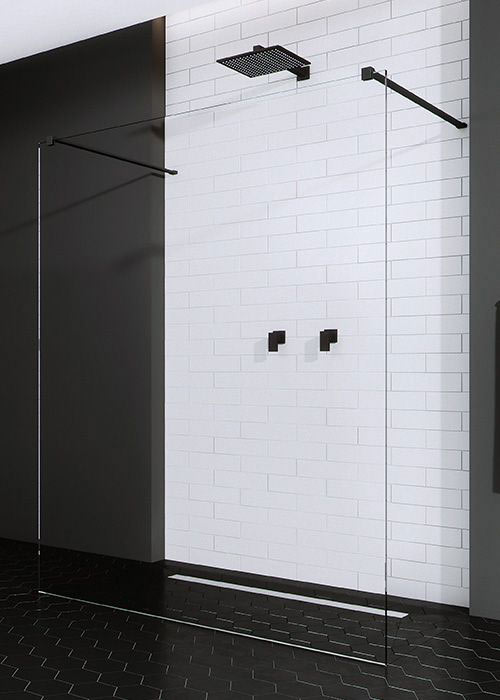 Radaway Modo X Black I 140 Walk-in zuhanyfal