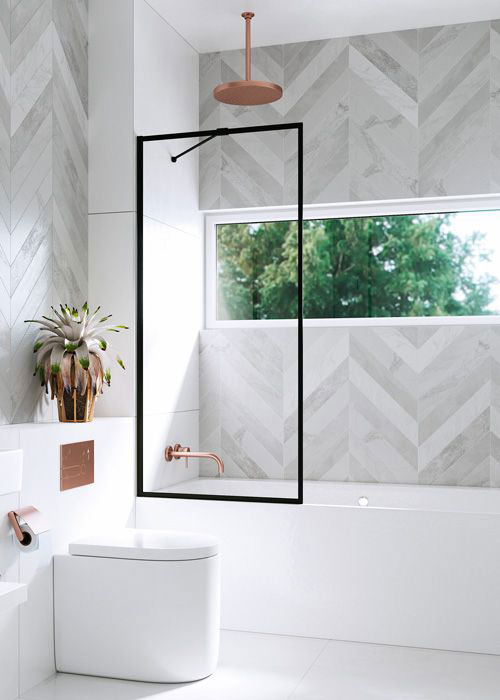 Radaway Modo New Black PNJ 70 Frame fekete kádparaván