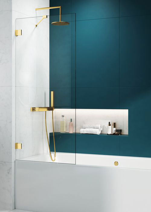 Radaway Essenza Pro Gold PNJ II 100 arany kádparaván