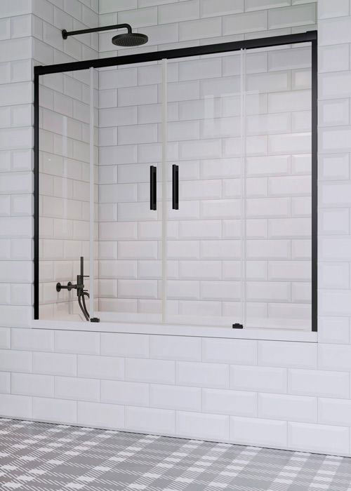 Radaway Idea Black PN DWD 170 fekete kádparaván