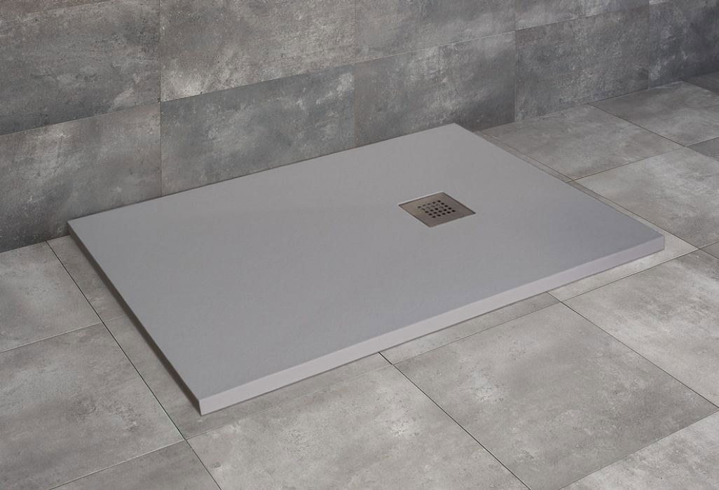 Radaway Kios F szögletes lapos szürke zuhanytálca 140x90