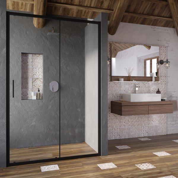 Ravak Blix Slim BLSDP2 110 zuhanyajtó ( króm + Transparent ) 