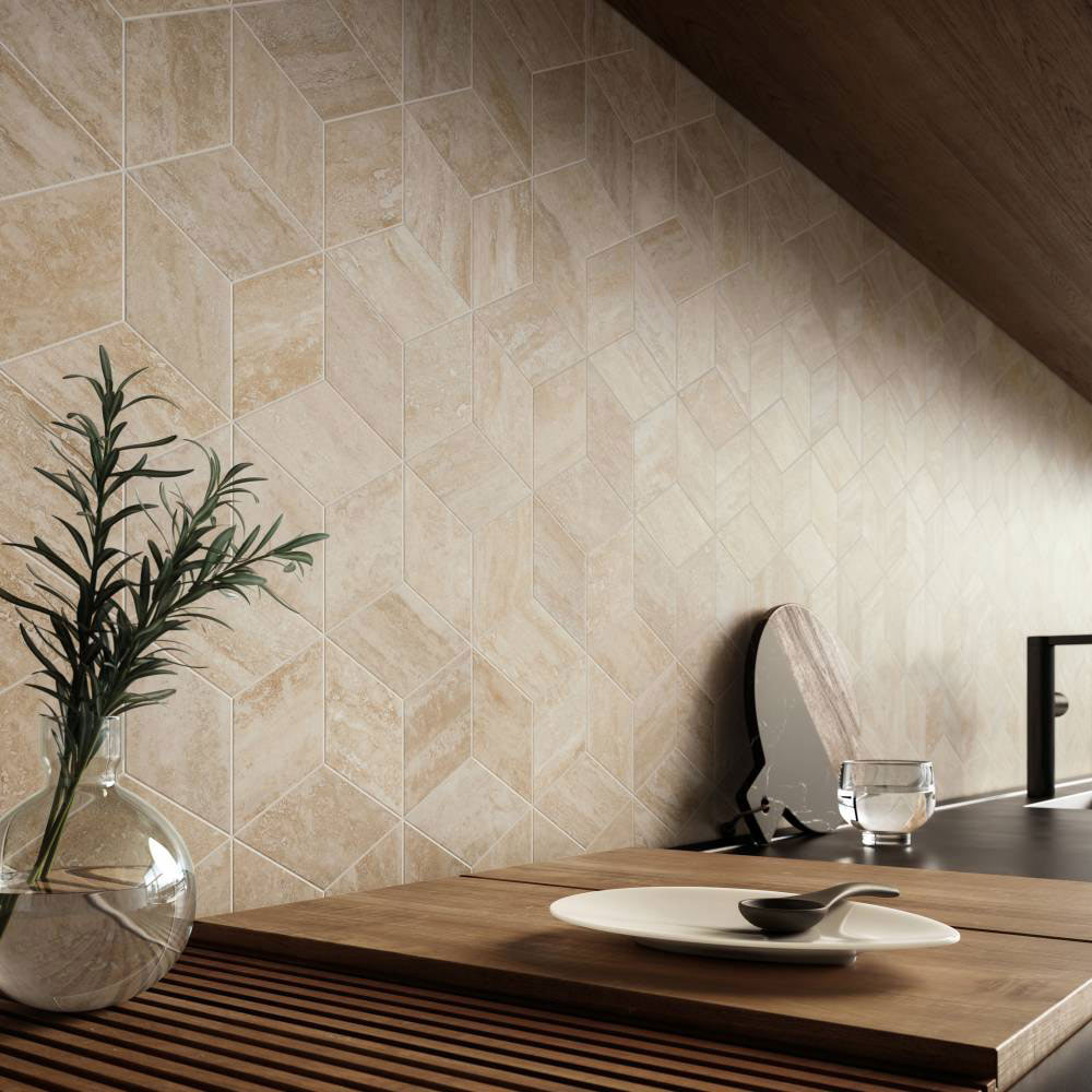 Refin Ceramiche Prestigio Travertino Konyhai burkolólap