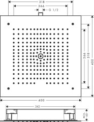 Hansgrohe Raindance E Fejzuhany 400/400 1jet | 26252000