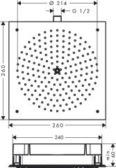 Hansgrohe Raindance Fejzuhany 260/260 1jet | 26472000