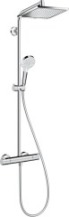 Hansgrohe Crometta E Showerpipe 240 1jet termosztáttal EcoSmart 