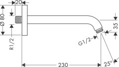 Hansgrohe Zuhanykar 23 cm | 27412000