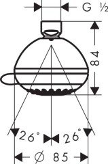 Hansgrohe Crometta 85 Fejzuhany Multi | 28425000