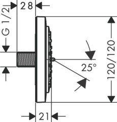 Hansgrohe PuraVida Oldalzuhany 100 1jet | 28430000