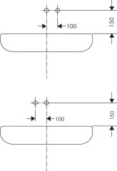 Hansgrohe Metris Egykaros mosdócsaptelep falsík alatti szereléshez, 16,5 cm-es kifolyóval, fali szereléshez | 31085000
