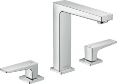 Hansgrohe Metropol 3-lyukú mosdócsaptelep 160 karos fogantyúval és push-open lefolyó-garnitúrával 