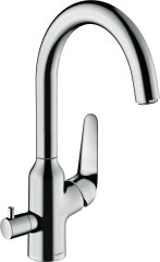 Hansgrohe Focus M42 Egykaros konyhai csaptelep elzárószeleppel 