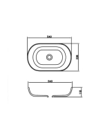 Arezzo design Boston 54x33,8 mosdótál AR-0017