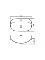 Arezzo design Seattle 69,5x41 mosdótál AR-0025