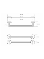 Arezzo design BEMETA Dark törölközőtartó AR-104204020