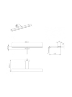 Arezzo design Esther 28 cm-es LED lámpa, króm AR-1100230053