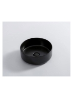 Arezzo design new Orleans mosdótál 36x36 cm leeresztővel, matt fekete AR-130