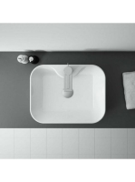 Arezzo design Fiona pultra ültethető mosdó 48x37 cm, csaplyukkal AR-145023