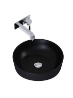 Arezzo design Lorca pultra ültethető mosdó 42 cm, matt fekete AR-145084