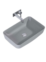 Arezzo design Nomia pultra ültethető mosdó 50 cm, matt ezüstszürke AR-145087