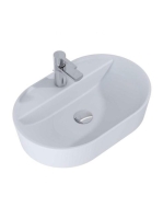 Arezzo design Babette pultra ültethető mosdó 62 cm, matt szürke AR-145102