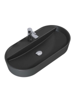 Arezzo design Babette pultra ültethető mosdó 82 cm, matt antracit AR-145108