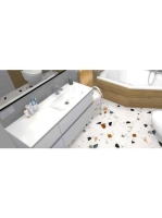 Arezzo design Skappa jobbos mosdó 120 cm (80+40 cm) AR-145925