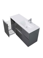 Arezzo design Skappa jobbos mosdó 120 cm (80+40 cm) AR-145925