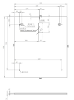 Arezzo design Sote fali tükör 70x80 cm, króm AR-165801