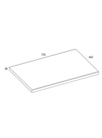 Arezzo design mosdópult 70x46 cm, fehér AR-166891