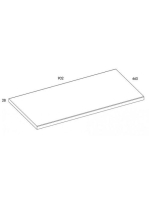 Arezzo design mosdópult 90x46 cm, fehér AR-166893