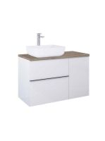 Arezzo design Monterey oldalszekrény 40x63,5 cm, 1 ajtóval, magasfényű fehér AR-166995