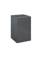 Arezzo design Monterey oldalszekrény 40x63,5 cm, 1 ajtóval, magasfényű antracit AR-166996