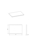 Arezzo design Nevada természetes tölgy mosdópult, 49,4x70 cm AR-167040