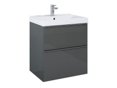 Arezzo Design Monterey 60 cm-es alsószekrény 2 fiókkal magasfény? szürke