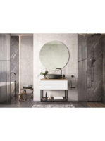 Arezzo design Monterey 80 alsószekrény szifonkivágással, 1 fiókkal, magasfényű fehér AR-167079