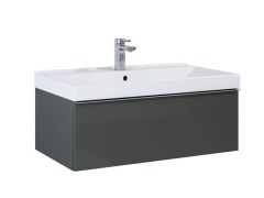 Arezzo Design Monterey 80cm-es alsószekrény 1 fiókkal magasfény? szürke