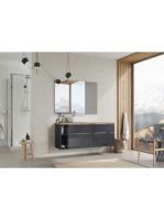 Arezzo design Monterey Duo 20 polcos elem, fényes antracit AR-167102