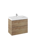 Arezzo design Monterey 80 alsószekrény szifonkivágással, 2 fiókkal, canela tölgy AR-167254