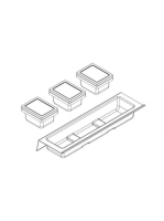 Arezzo design 4 elemes műanyag fiókrendező 12x37 cm, matt antracit AR-167349