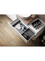 Arezzo design 3 elemből álló műanyag fiókrendező 24x32 cm, matt antracit AR-167350