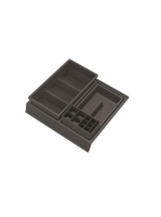 Arezzo design 5 elemből álló műanyag fiókrendező 30x32 cm, matt antracit AR-167352