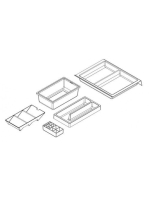 Arezzo design 5 elemből álló műanyag fiókrendező 30x32 cm, matt antracit AR-167352