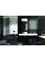 Arezzo design Calcatta matt fehér konzolos márvány mosdópult 46x120 cm AR-167487