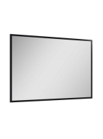 Arezzo design fordítható tükör keretben 120x80 cm, fekete AR-167584