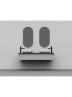 Arezzo design Monterey 80 alsószekrény szifonkivágással, 1 fiókkal, matt szürke AR-167595