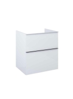 Arezzo design Monterey 60 alsószekrény szifonkivágás nélkül, 2 fiókkal, matt fehér AR-167602