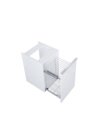 Arezzo design Monterey oldalszekrény szennyeskosárral 40 cm, matt szürke AR-167609